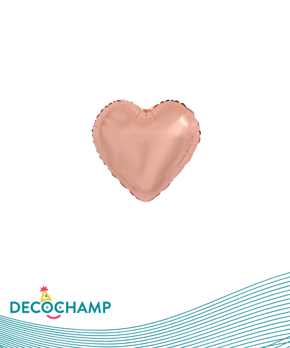 DecoHeart 9" Rose Gold (50 Units per case)