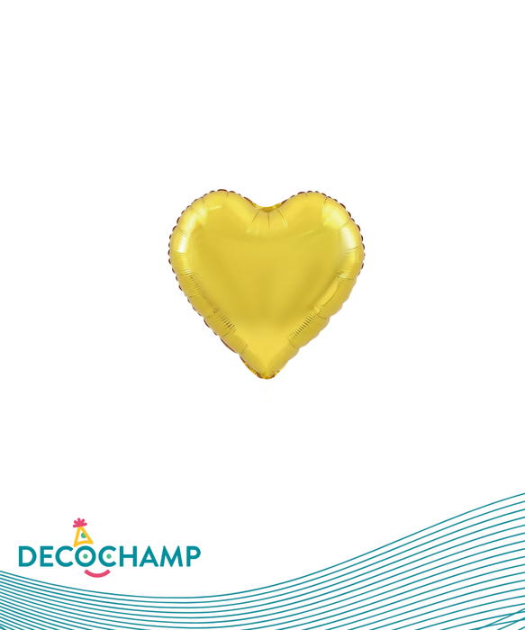 DecoHeart 9" Gold (50 Units per case)