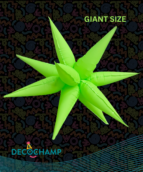 GIANT Neon Green Starburst 60" (25 Unit Per Case)
