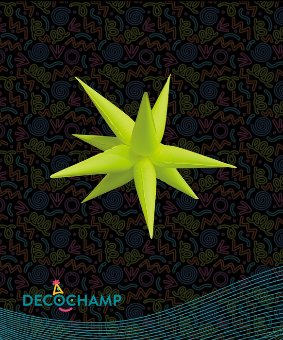 Neon Yellow Starburst 26" (200 Unit Per Case)