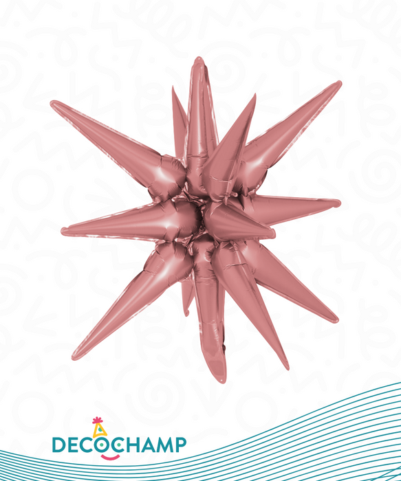 Starburst Dusty Rose Balloon 22" (100 Unit Per Case)