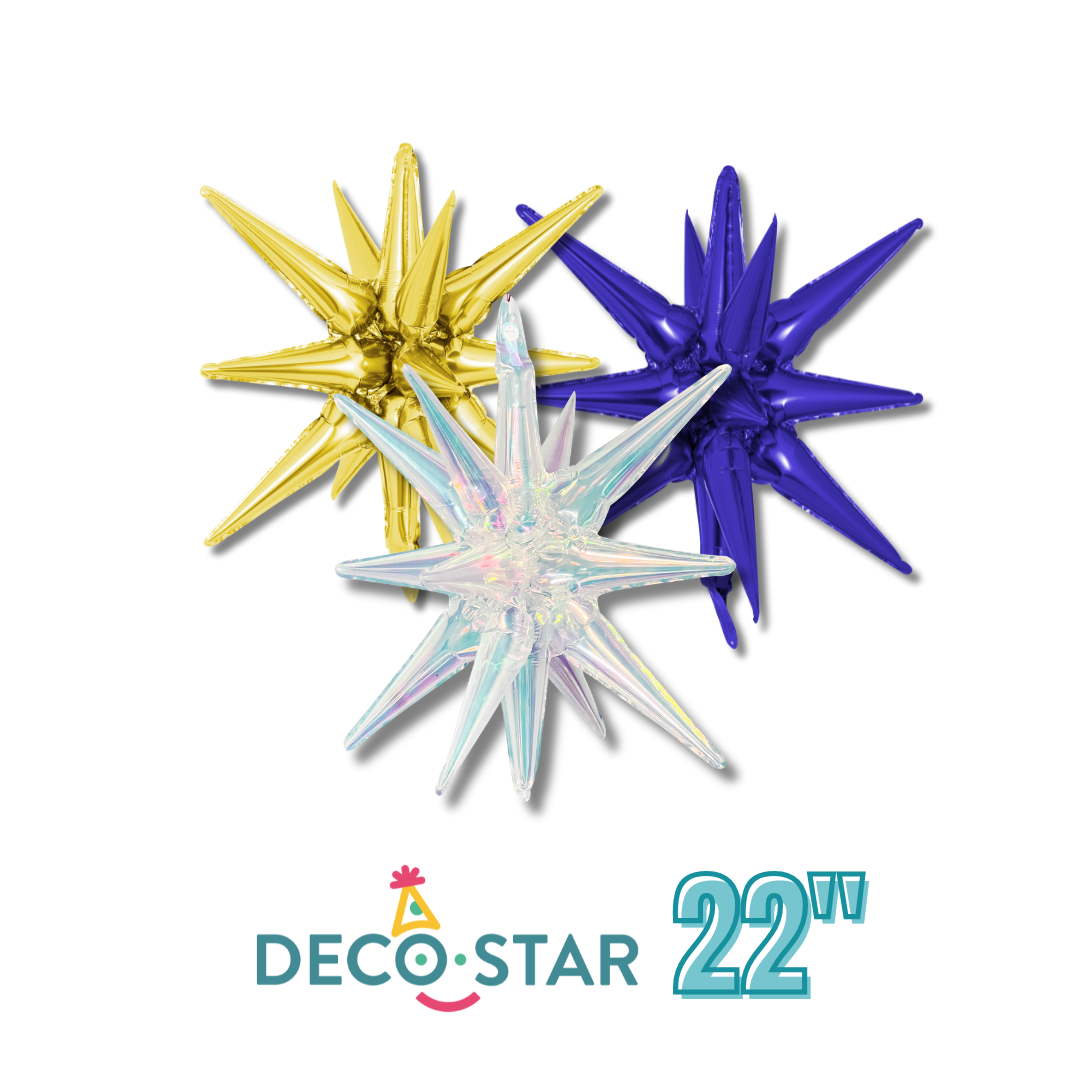 Globos Estilo Estrella 12 puntas (Starburst Balloons) / 22"