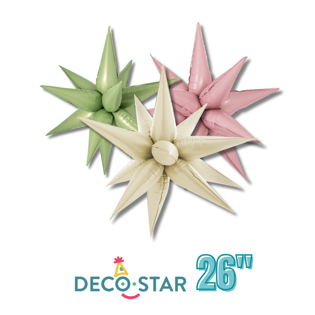 Globos Estilo Estrella 12 puntas (Starburst Balloons) / 26"