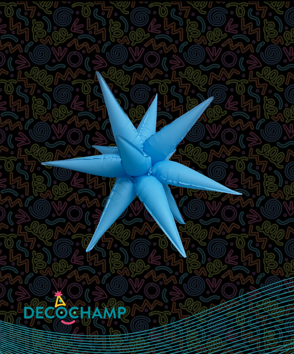 Neon Blue Starburst 26" (50 Unit Per Case)