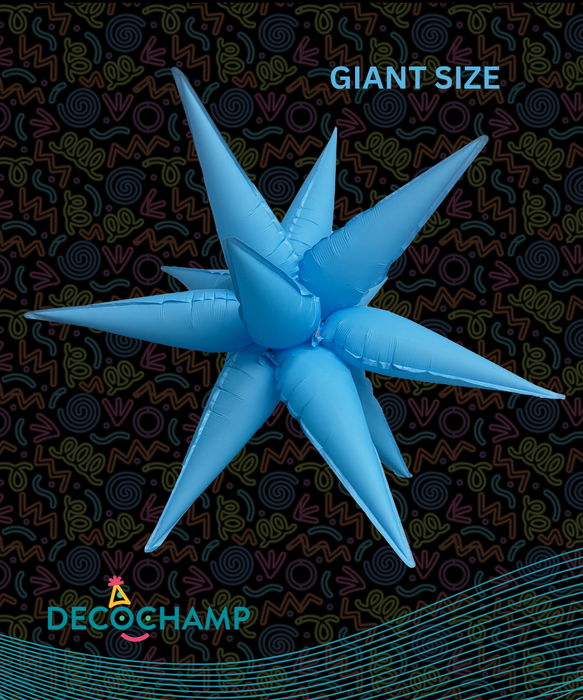 GIANT Neon Blue Starburst 60" (50 Unit Per Case)