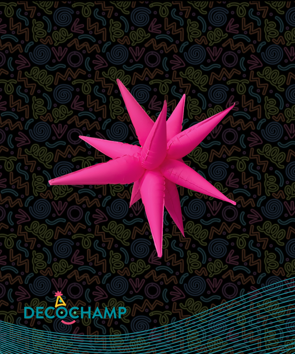 Neon Pink Starburst 26" (50 Unit Per Case)