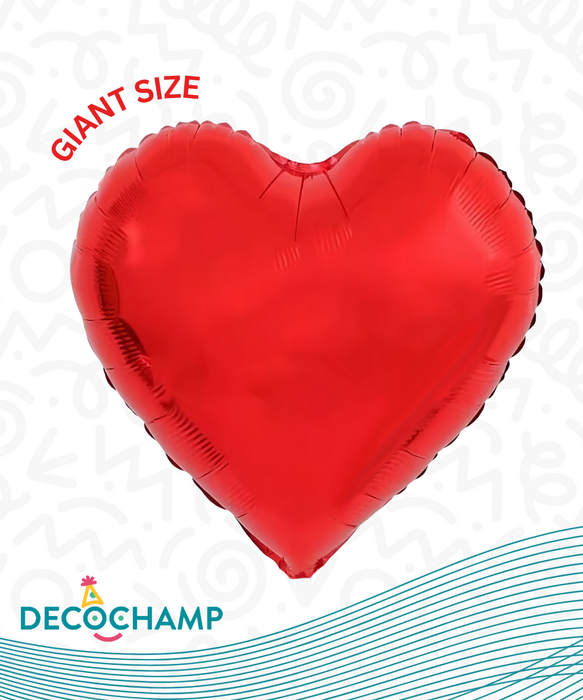 DecoHeart Red Balloon 68" (50 unit per case)