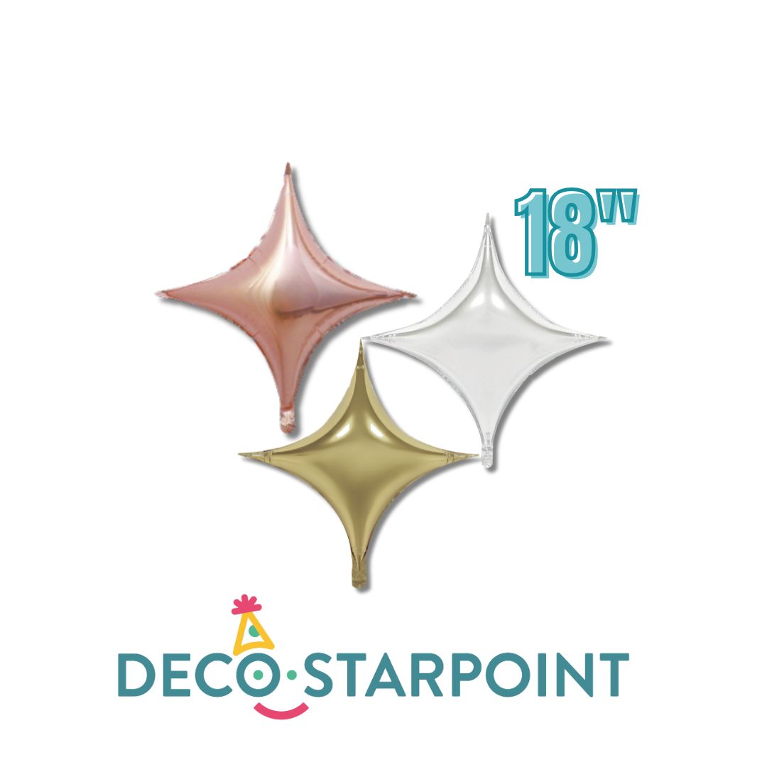 Deco-Estrella de 4 Puntas (DecoStar Point) / 18"
