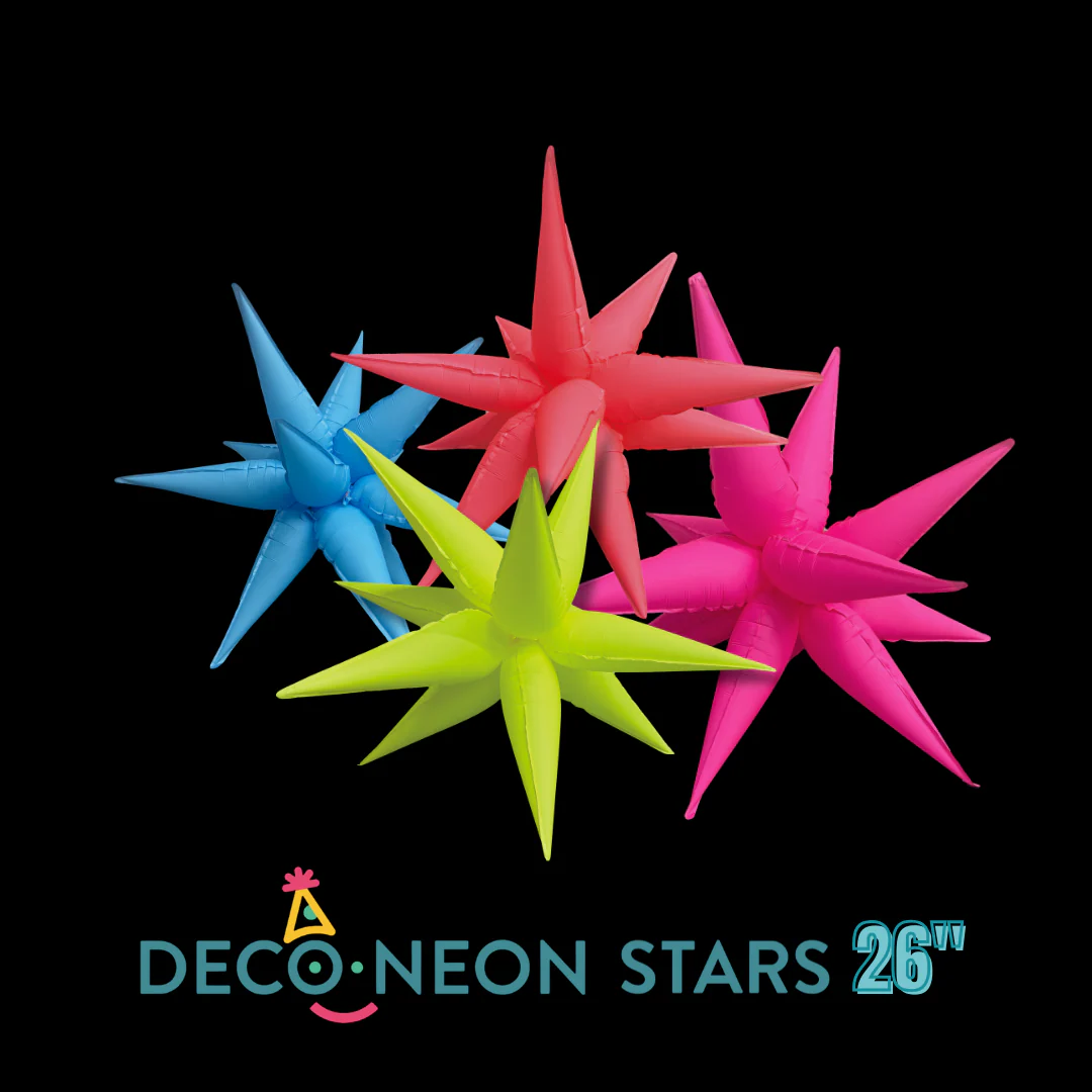 Starburst Neon Balloons 26"